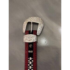 Belt, Black/red, One Size